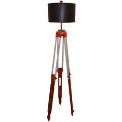 Surveyor Tripod by David White as Floor Lamp