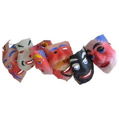 Vintage Masks En Masse For Halloweening, Set of 12