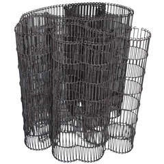 Steel Wire Mat as Sculpture for wall, table, floor