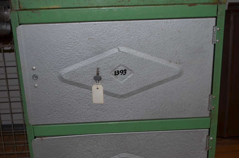 Steel Meat Locker Storage Cabinet, 6-drawer unit. 1
