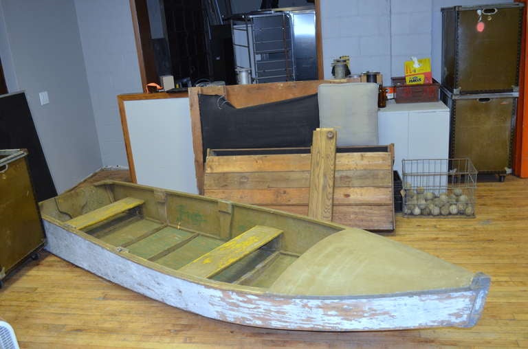 American Vintage Wooden Rowboat, 12 feet long