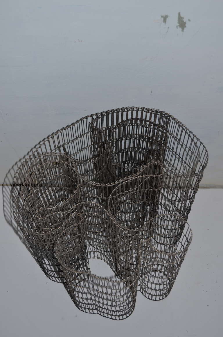 Steel Wire Mat as Sculpture for wall, table, floor 1
