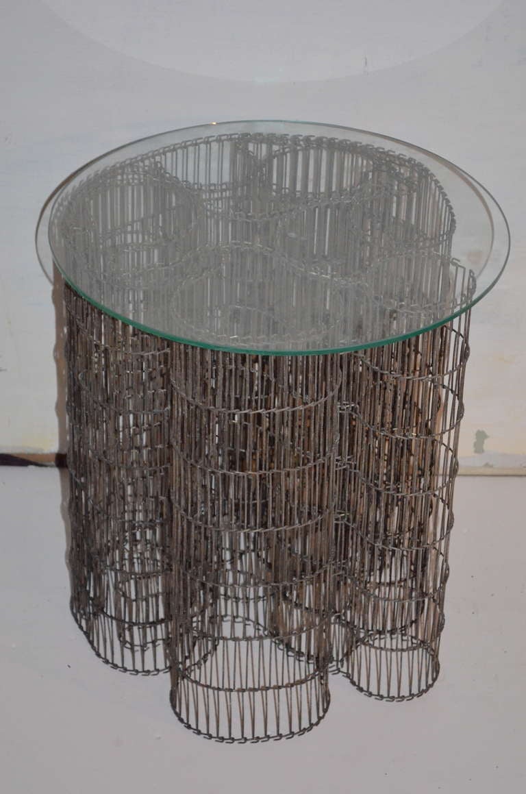 Steel Wire Mat as Sculpture for wall, table, floor 2