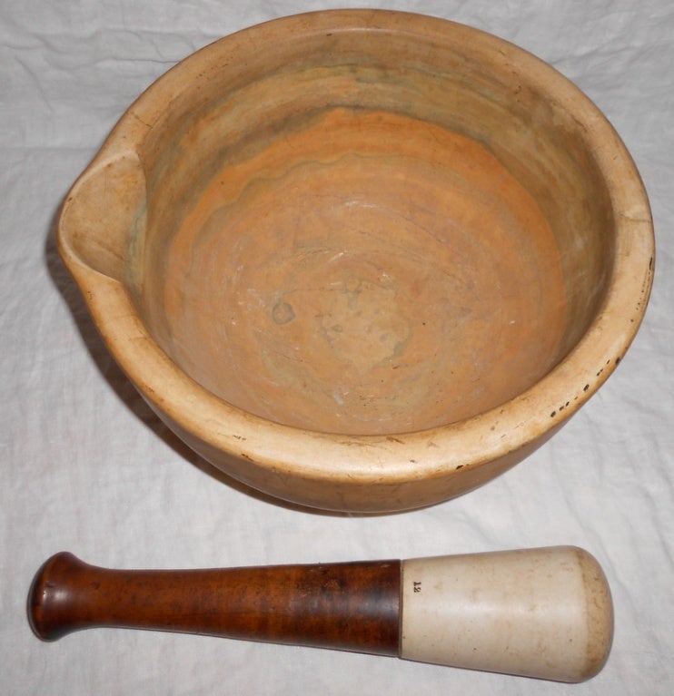 Mortar Bowl and Pestle at 1stDibs
