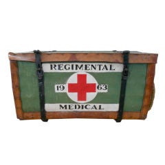 Retro Army Medical Chest For Treatment In The Field