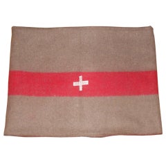 Retro Swiss Army Blanket, c.1960