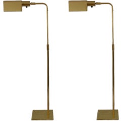 Koch + Lowy Brass Floor Lamp