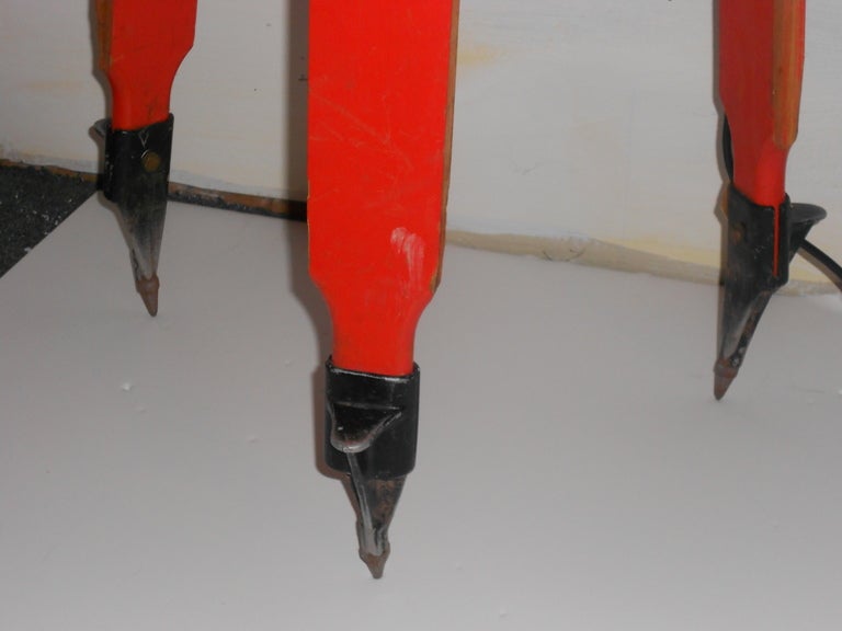 American Surveyor's Tripod as Adjustable Lamp