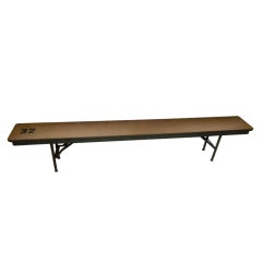 Factory Locker Room Bench with retractable legs