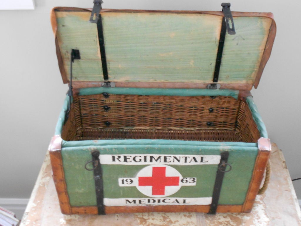 Mid-20th Century Army Medical Chest For Treatment In The Field