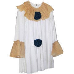 Vintage Handmade Crepe-Paper Clown Shirt Costume