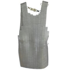 French Stainless Steel Butcher's Apron as Sculpture