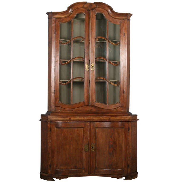 Antique French Corner Cupboard at 1stdibs
