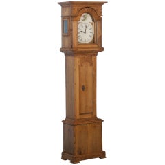 Tall Antique Danish Pine Grandfather Clock 1820-1840