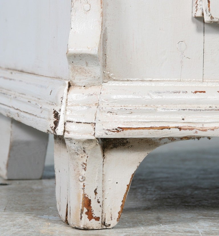 white vintage armoire