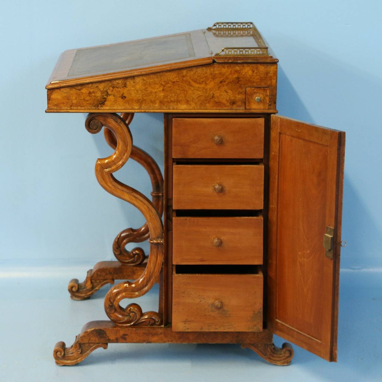 Antique English Davenport Desk, circa 1800 1