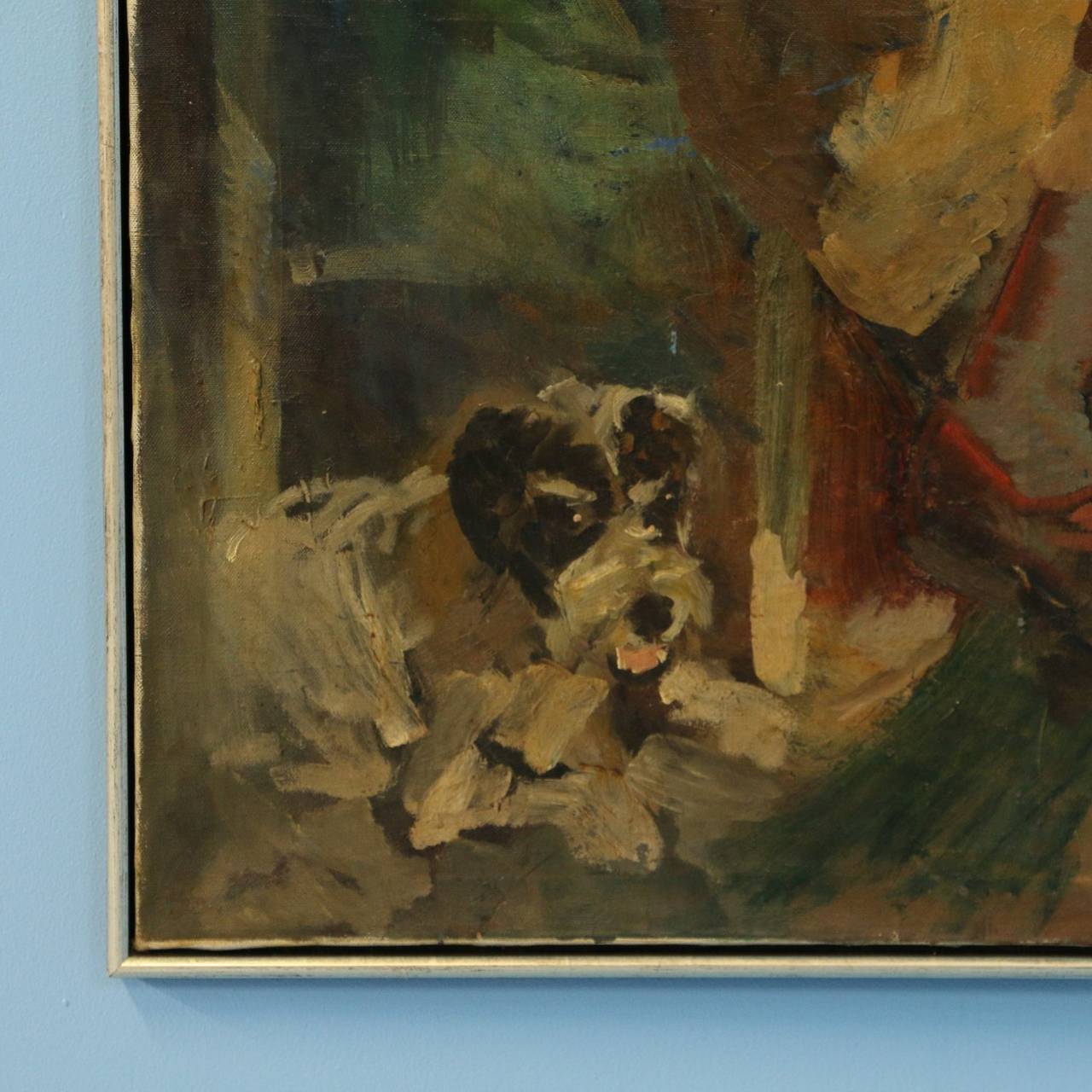 Interior with boy and dog by Niels Hansen (1880-1946), oil on canvas, signed Niels Hansen and dated 1934. 

Close up photos coming soon. Please call or message us and we will be happy to email photos quickly.

Scandinavian Antiques imports