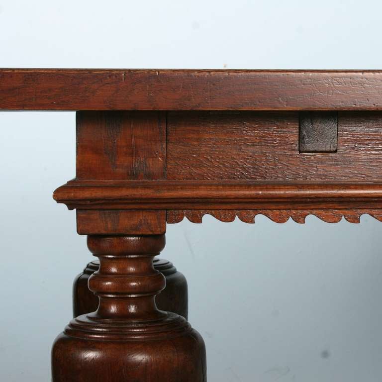 Antique Long Oak Table, Denmark circa 1870 5