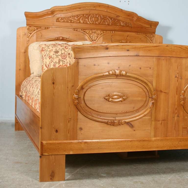 Antique Pine King Size Bed, Denmark circa 1890 at 1stDibs pine king