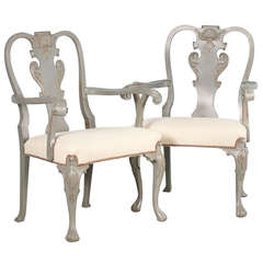 Antique Pair of Arm Chairs, Circa 1890-1900