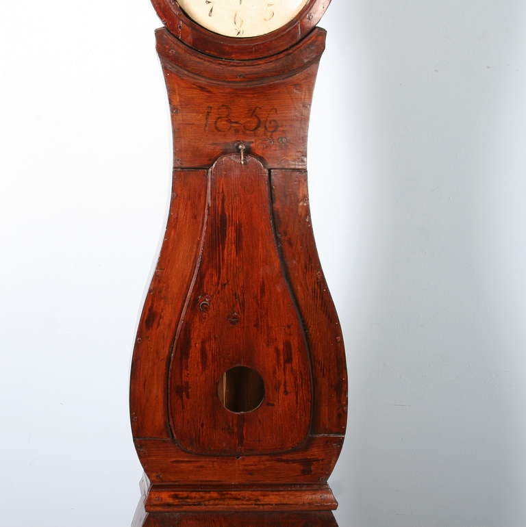 Antique Swedish Mora Grandfather Clock, Dated 1856 2