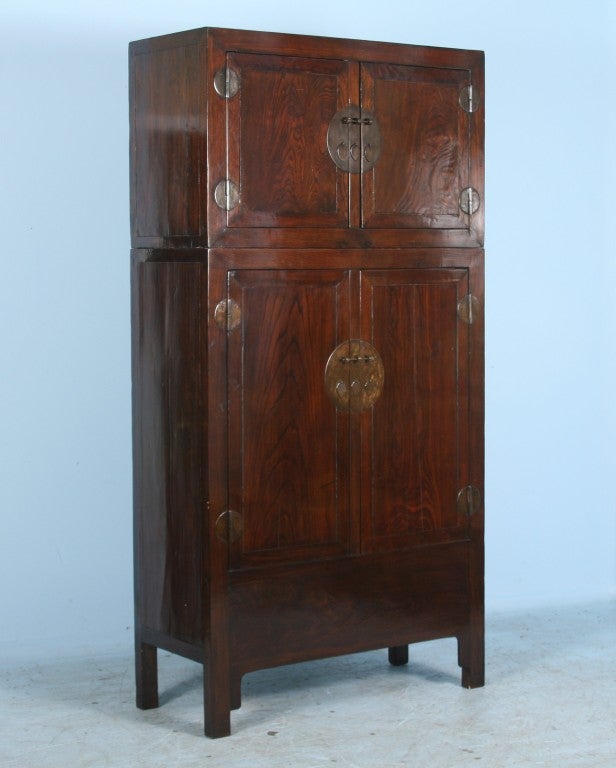 Stunning Large Antique Elm Cabinet Shanxi Province, China