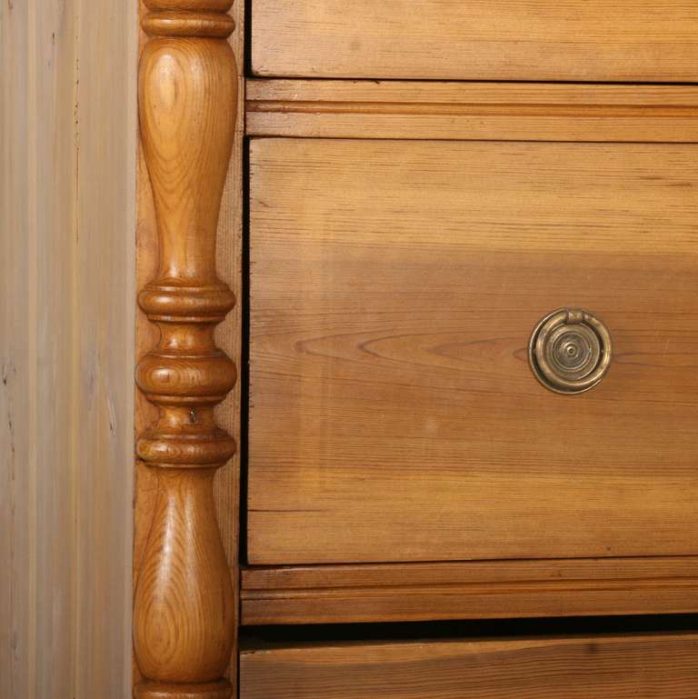 Antique Pine Tall Chest of Drawers or Highboy, Sweden circa 1850-70 1