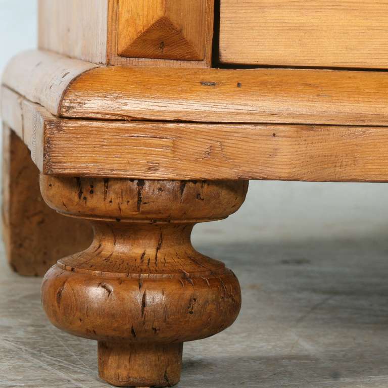 Antique Pine Tall Chest of Drawers or Highboy, Sweden circa 1850-70 2