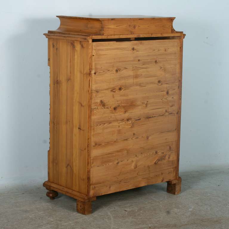 Antique Pine Tall Chest of Drawers or Highboy, Sweden circa 1850-70 4