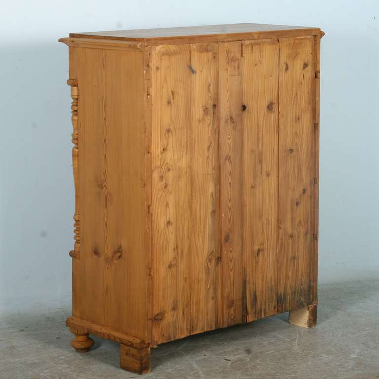 Antique Pine Tall Chest of Drawers, Sweden circa 1870-90 4