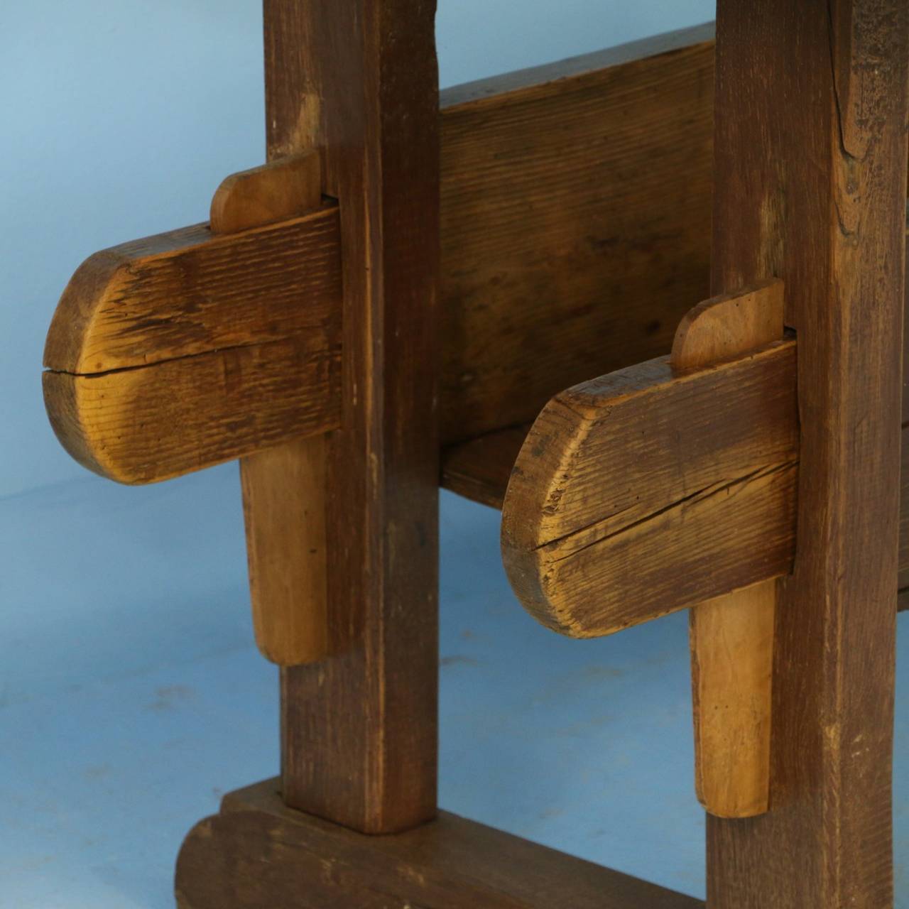 Antique Carpenter's Workbench, Unusual Console Table, circa 1860-1880 1