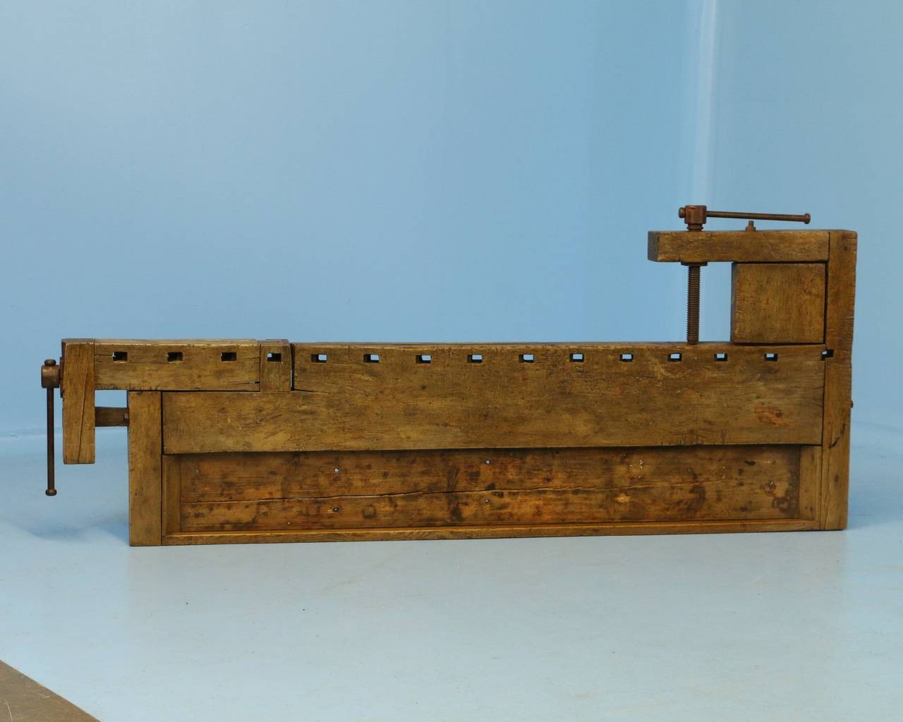 Antique Carpenter's Workbench, Unusual Console Table, circa 1860-1880 4