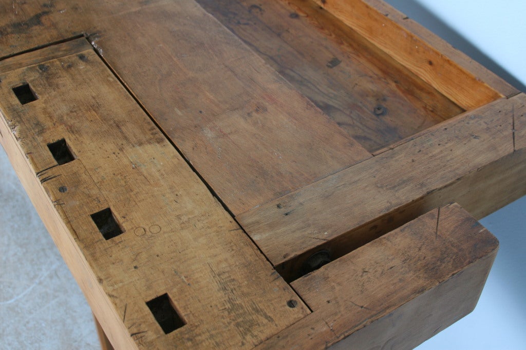 Antique Danish Pine Carpenter's Workbench, Circa 1900 3