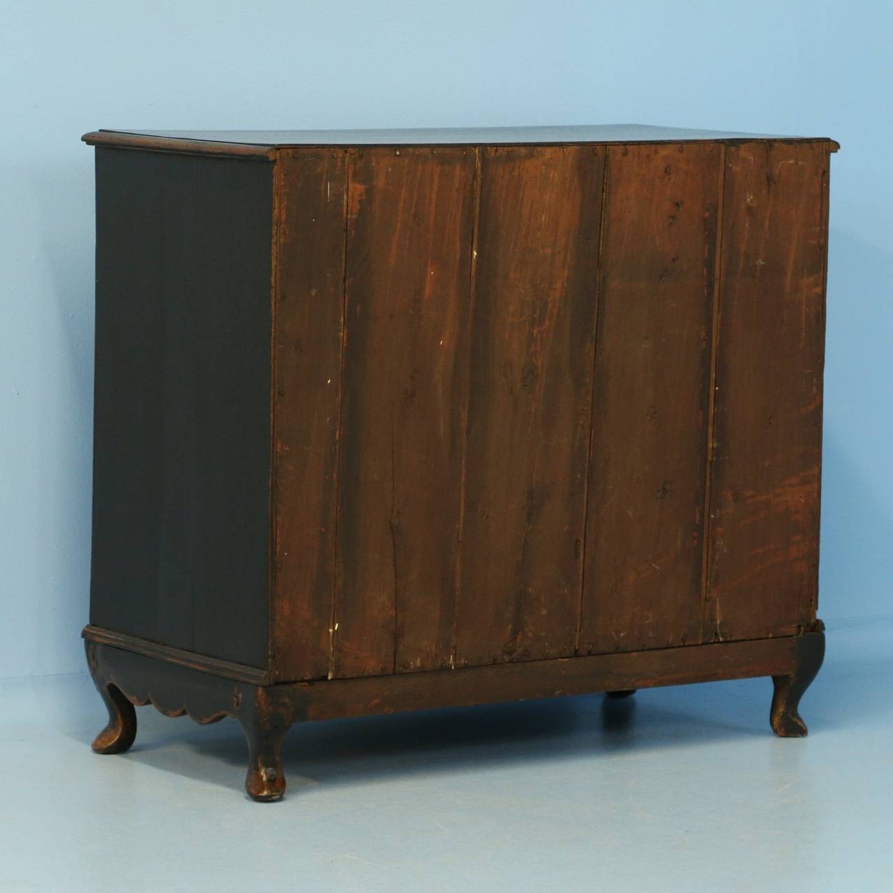 Antique Black Painted Chest of Drawers, Denmark, circa 1800-1820 4