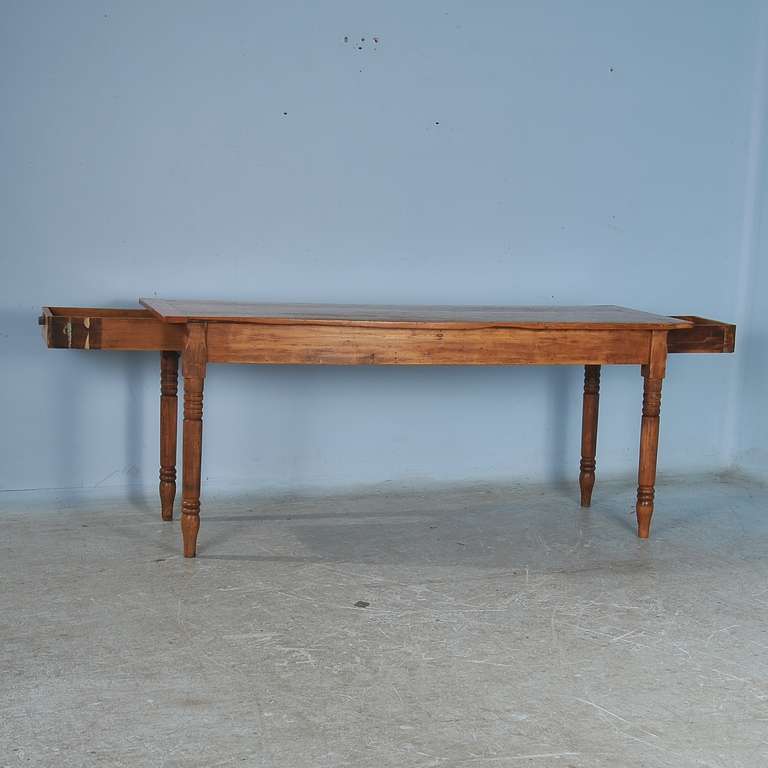 narrow antique table
