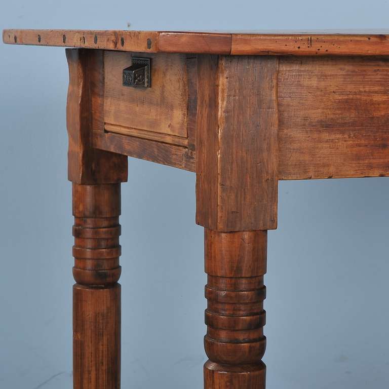 narrow antique table