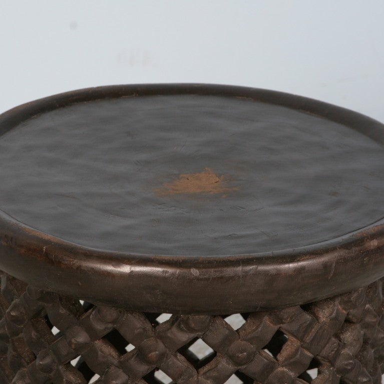 Antique/Vintage African Carved Side Table, Circa 1920 In Good Condition In Round Top, TX
