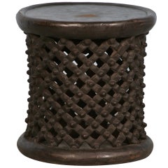 Antique/Vintage African Carved Side Table, Circa 1920