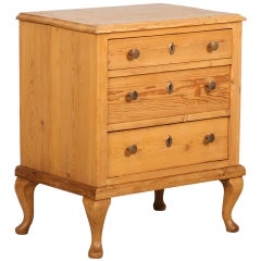 Antique Small Pine Chest of Drawers/Nightstand, circa 1890