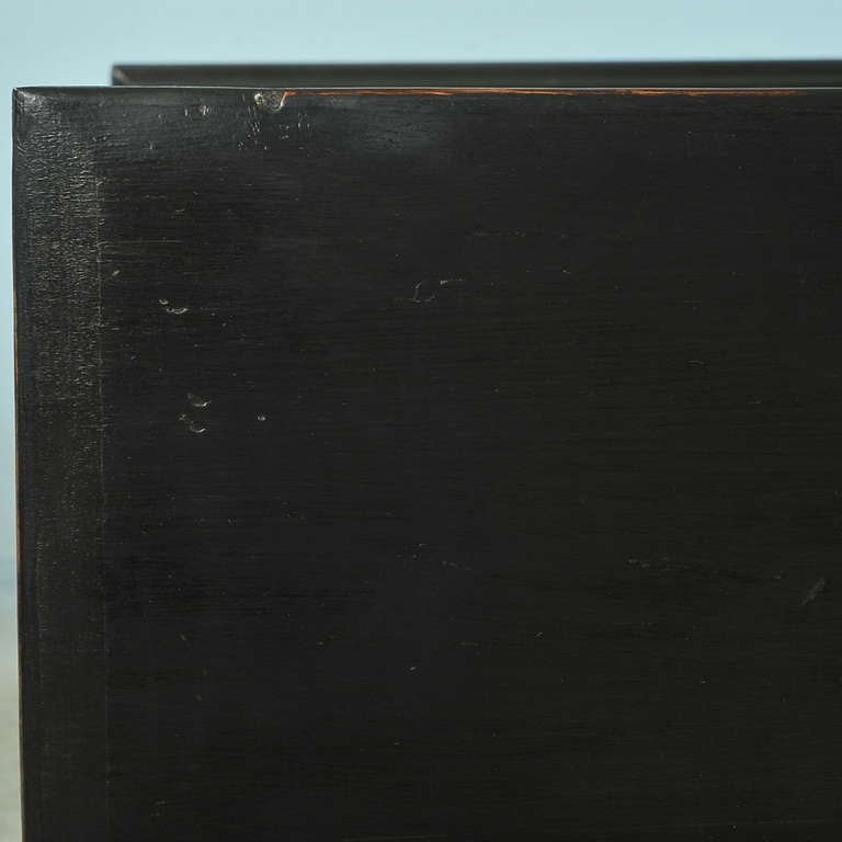 Antique Large Black Chest of Drawers, circa 1860 4