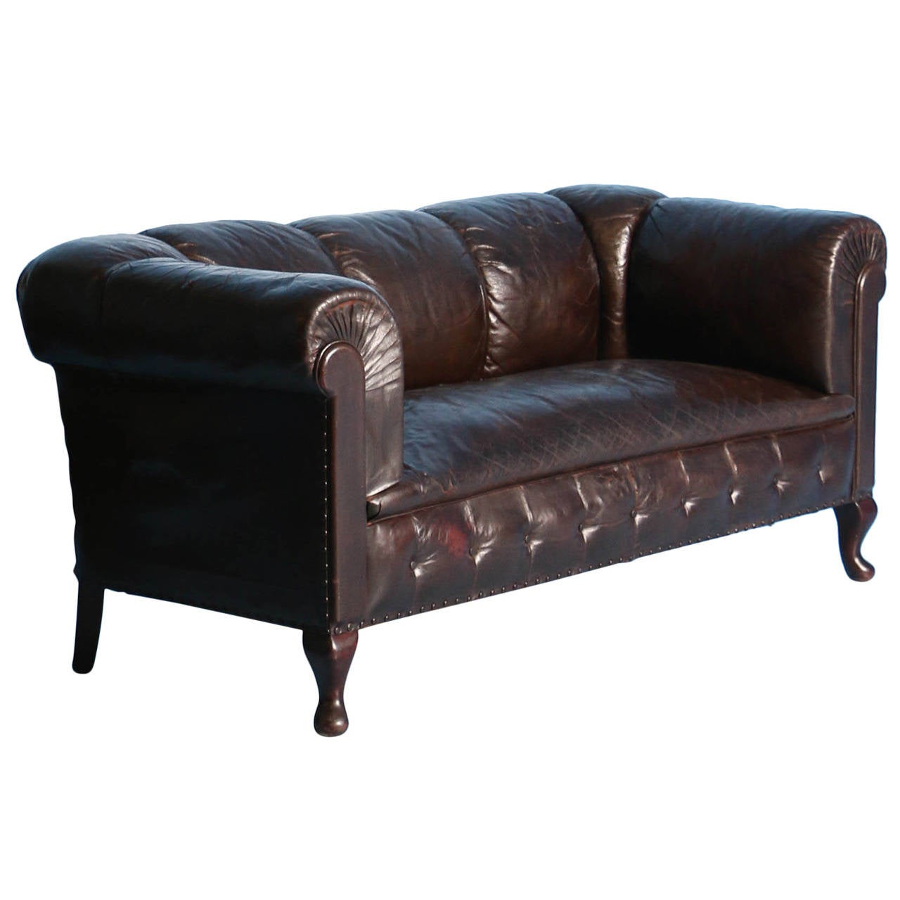 Small Vintage Chesterfield Sofa England Circa 1920 1940 At 1stdibs