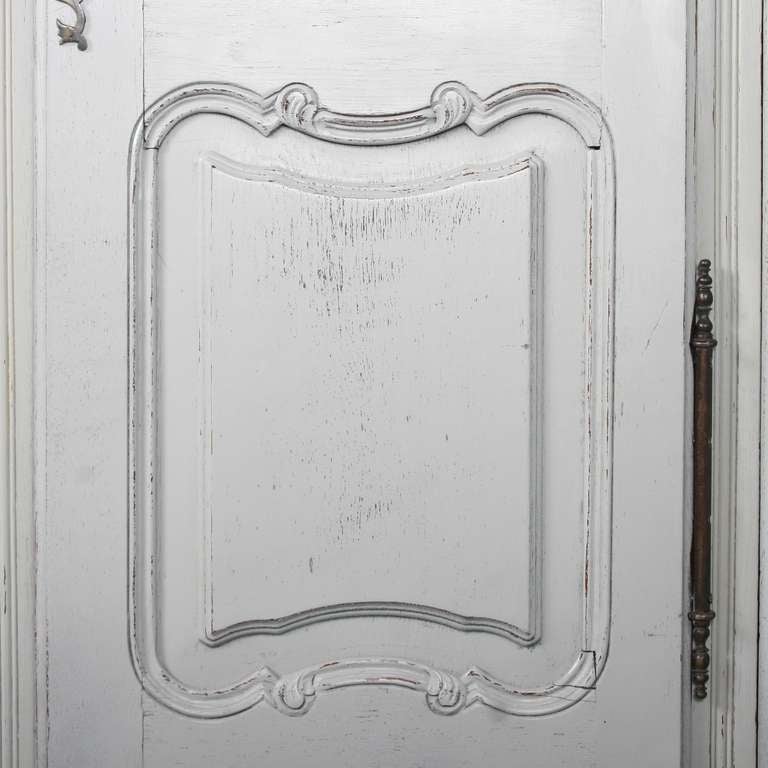 Antique French 3-Door Armoire with Painted Finish 2
