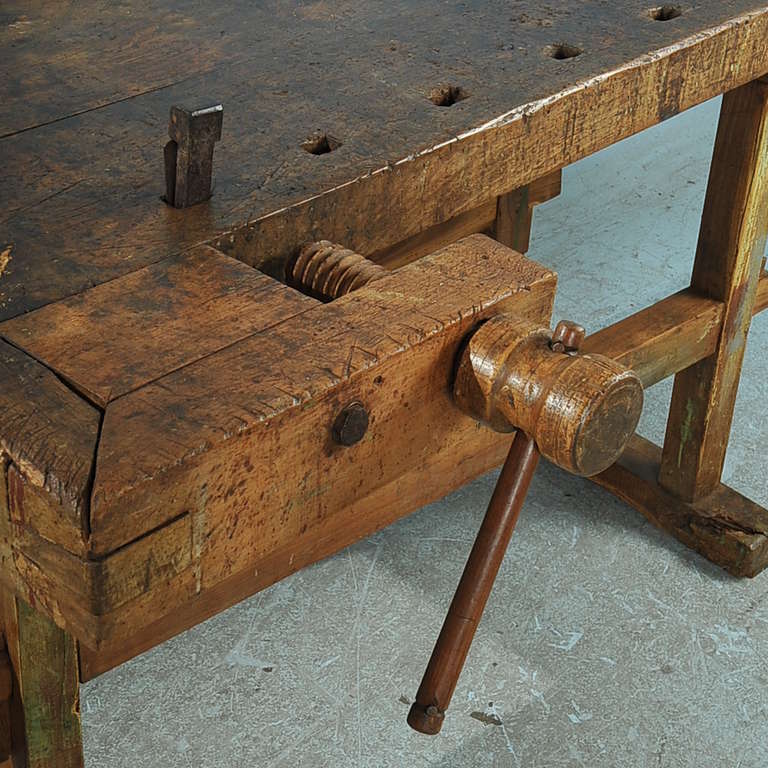Antique Carpenter's Workbench, circa 1880 1