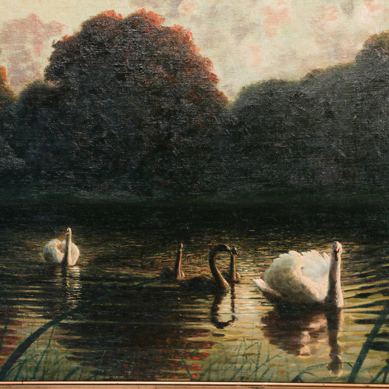 Danish Oil on Canvas Painting, 