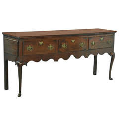 Antique Queen Anne Console Table/Welsh Dresser, England, circa 1800s