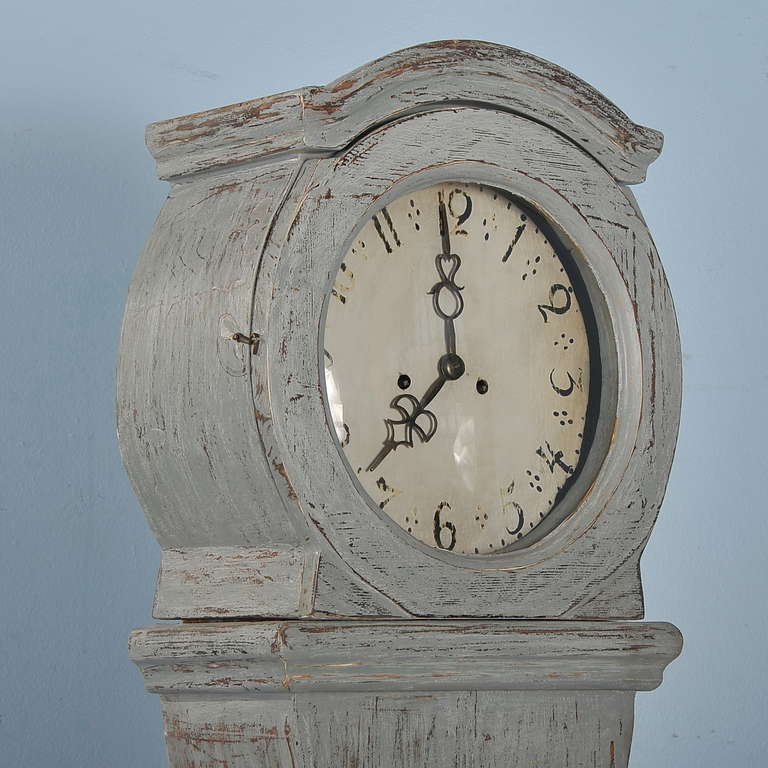 19th Century Antique Swedish Mora Grandfather Clock, circa 1820