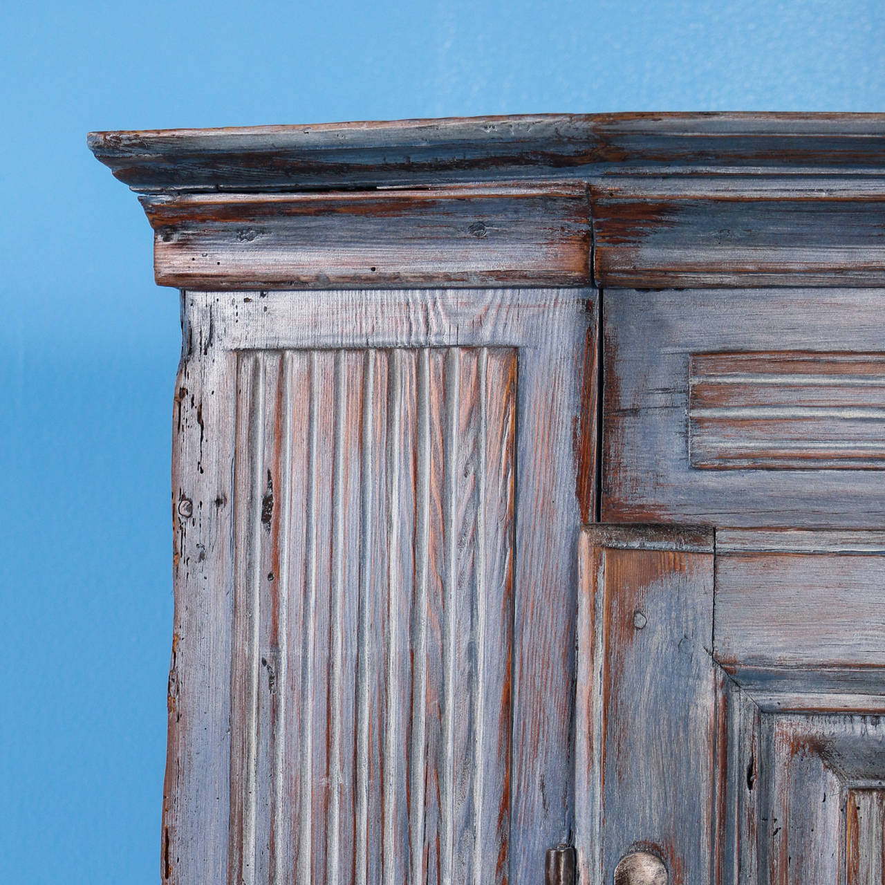 corner cabinet blue