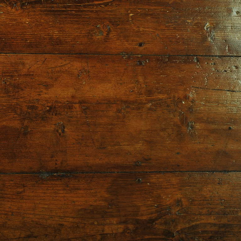 Antique Pine Trestle Farmhouse Table 3