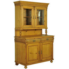 Romanian Antique Pine Cupboard 