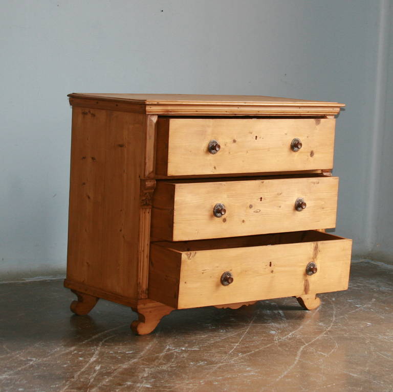 large antique pine chest of drawers